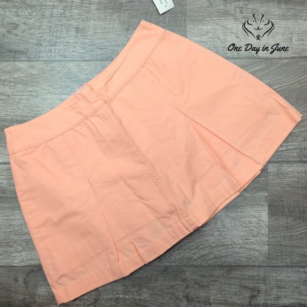 B. Moss Clothing Company Cotton Skort Peach Coral A-Line NWT Size 6